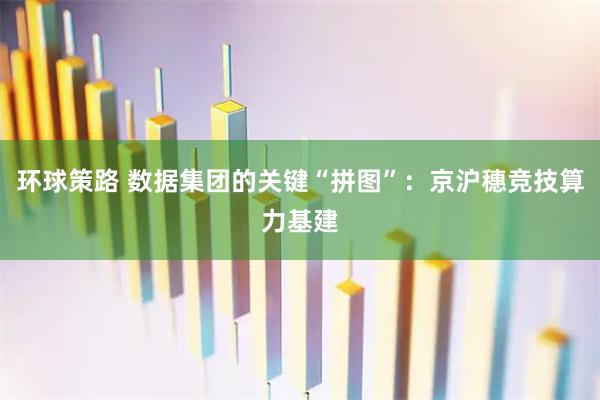 环球策路 数据集团的关键“拼图”:京沪穗竞技算力基建